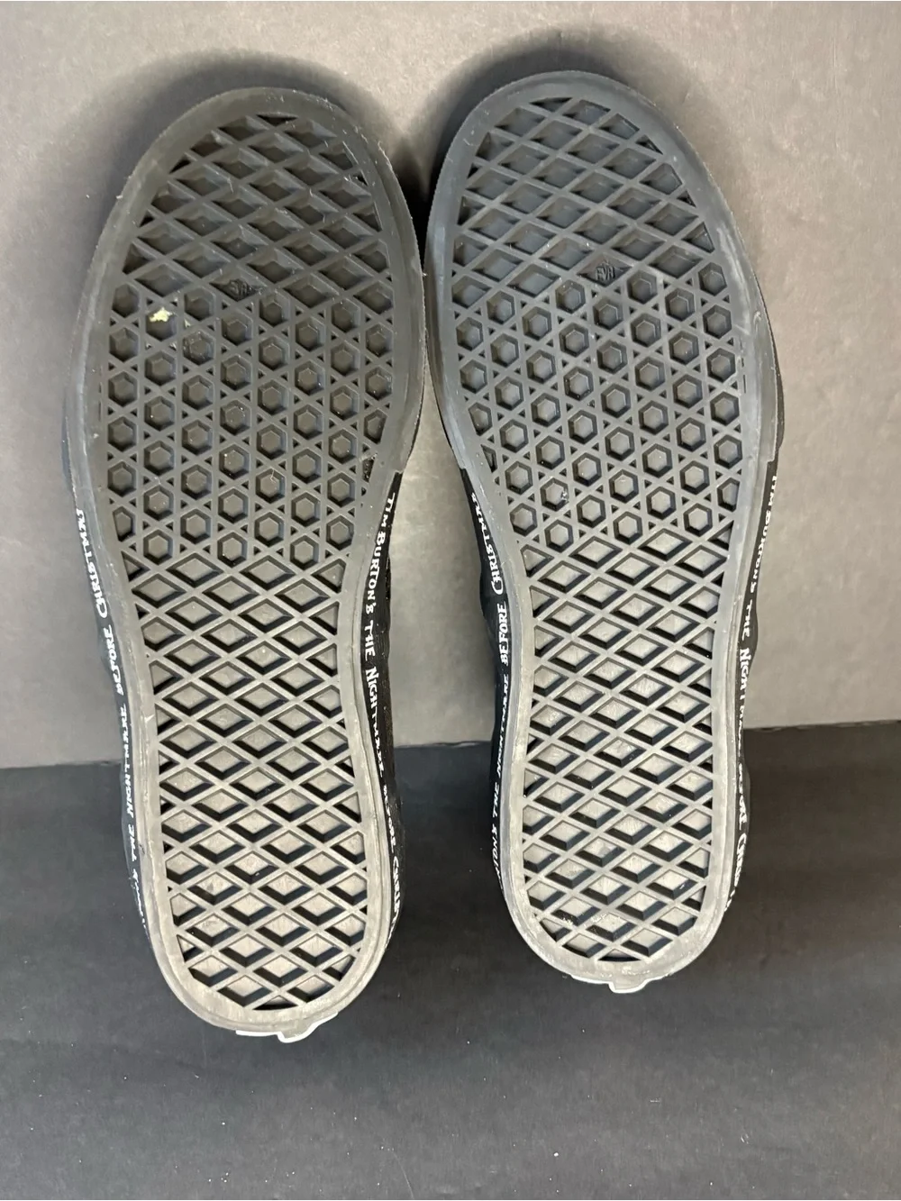 Vans Kids Slip-On Sneakers with Jack Skellington Graphic - Black and Gray